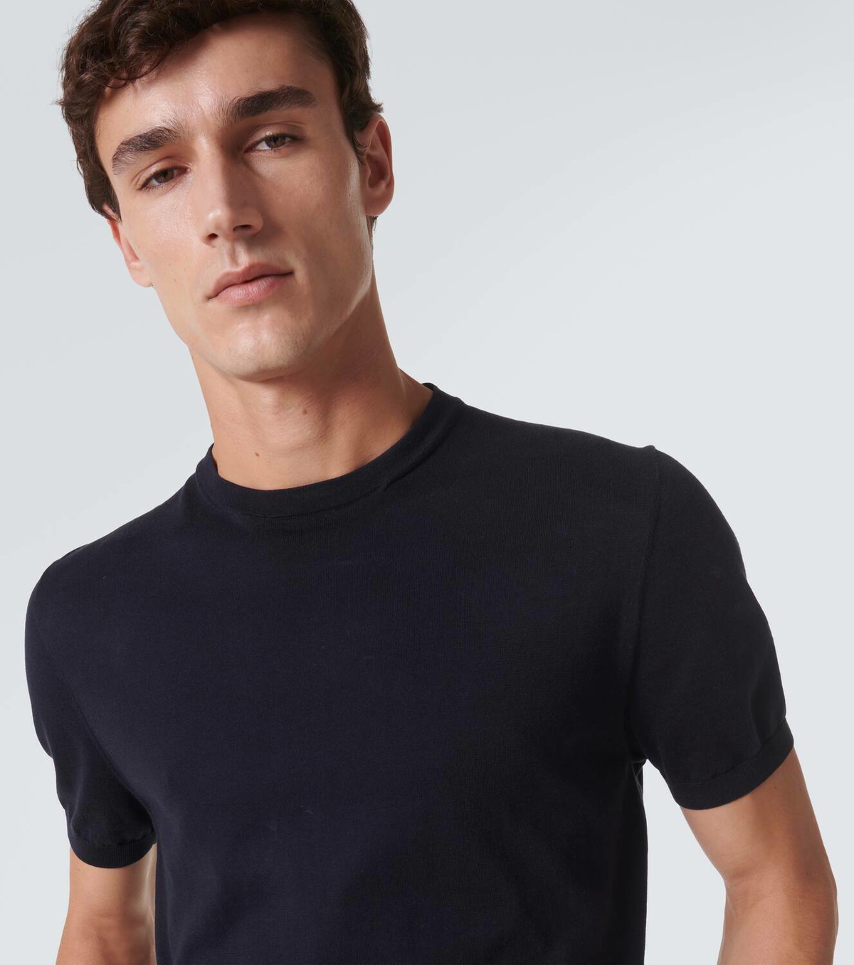 Loro Piana Knitted cotton T-shirt Loro Piana