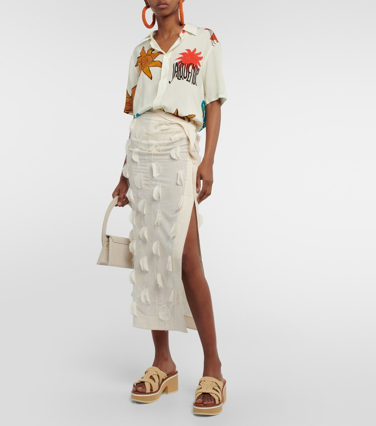 Clergerie - Chermy raffia platform mules Clergerie