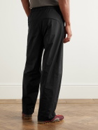 Amomento - Straight-Leg Taffeta Trousers - Black