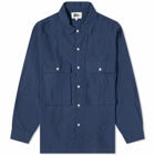 Pilgrim Surf + Supply Men's Ivan Chest Pocket Shirt in Navy