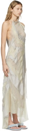 Acne Studios Grey Ben Quinn Edition Habotai Silk Dress