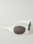 Balenciaga - Gotham Oval-Frame Acetate Sunglasses