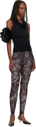 VAQUERA Black Rhinestuds Leggings