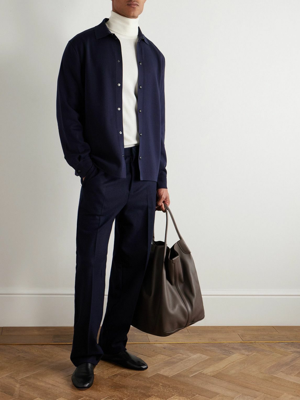 Loro Piana - Bale Extra-Large Full-Grain Leather Tote Bag