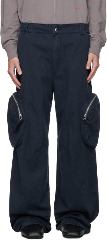 Photo: Eckhaus Latta Navy Pocket Cargo Pants