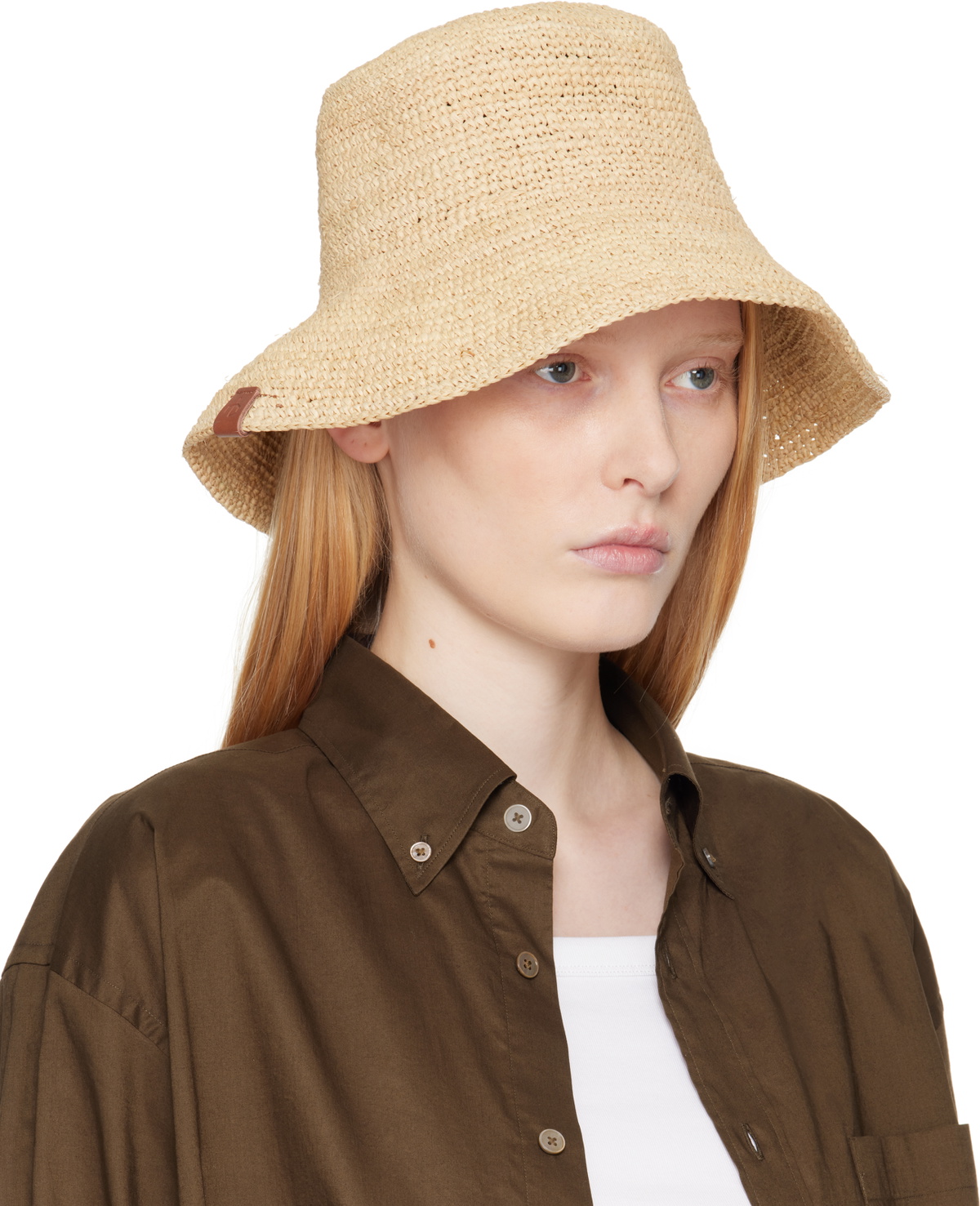 rag & bone Beige Jade Rollable Bucket Hat