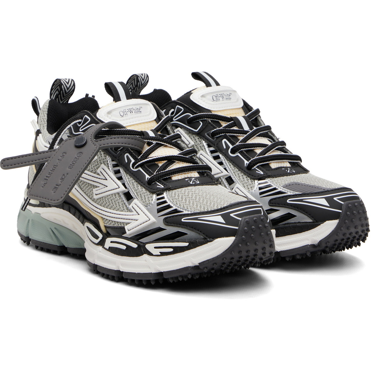 Off-White Gray & Black Be Right Back Sneakers