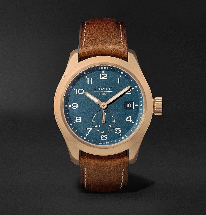 Photo: Bremont - Broadsword Automatic Chronometer 40mm Bronze and Nubuck Watch - Green