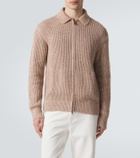Tod's Cotton mouliné zip-up cardigan
