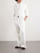 TOM FORD - Ribbed Cashmere and Cotton-Blend Cardigan - Neutrals