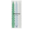HAY Spiral Candles - Set Of 6 in Green/Light Blue/Light Grey