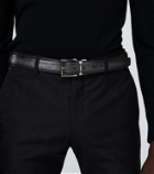 Berluti Scritto reversible leather belt