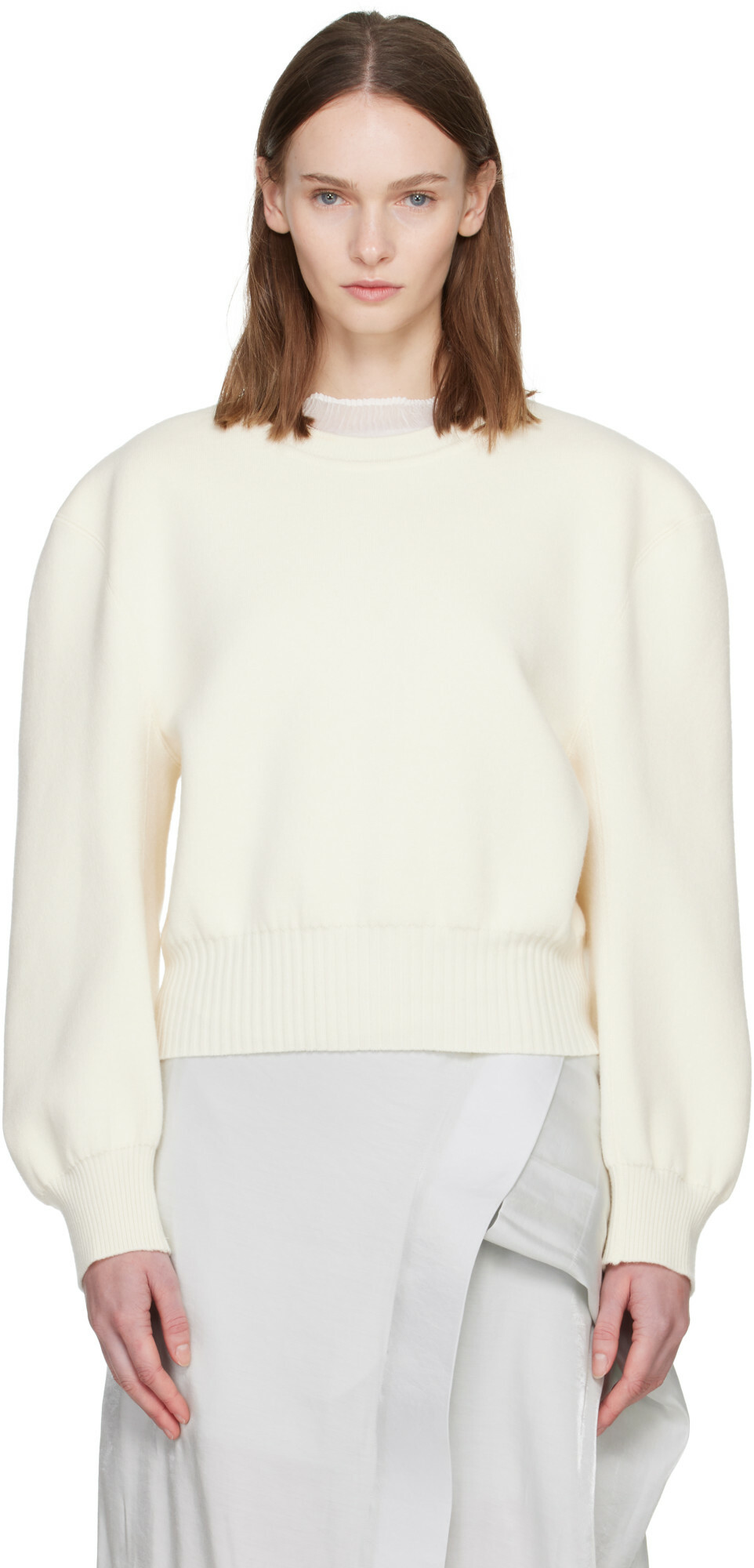 ISSEY MIYAKE Off-White Handsome Knit Sweater