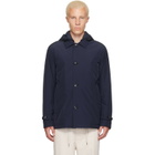 Moncler Navy Evrine Hooded Down Parka Jacket