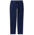 Sease - Summer Mindset Cotton-Chambray Drawstring Trousers - Blue
