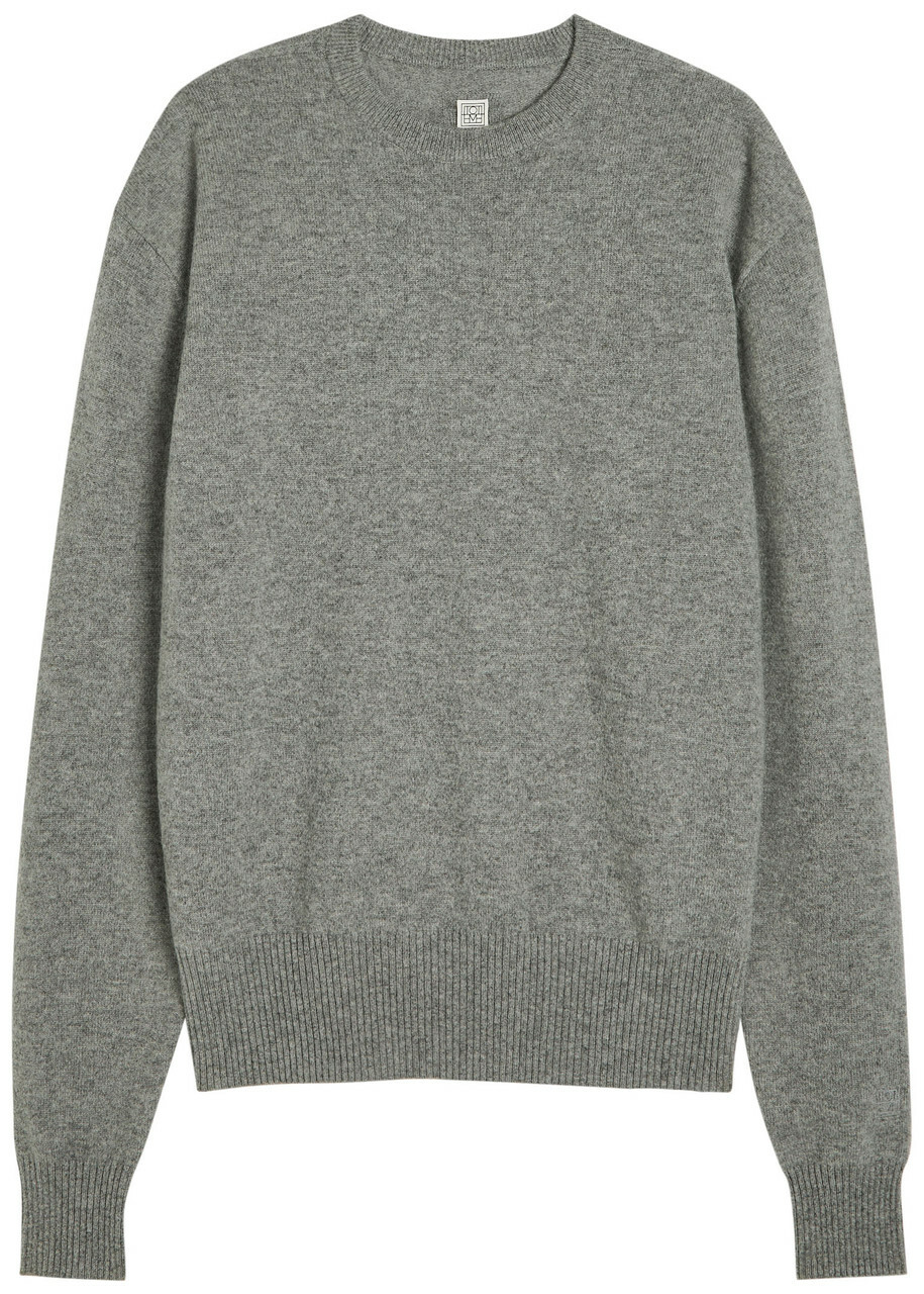 Toteme Classic Crew-neck Cashmere Jumper Grey