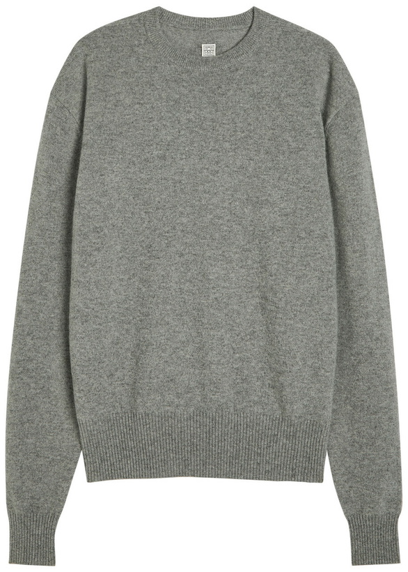 Photo: Toteme Classic Crew-neck Cashmere Jumper Grey