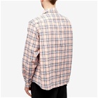 Acne Studios Men's Sarlie Dry Flannel Check Shirt in Pink/Blue