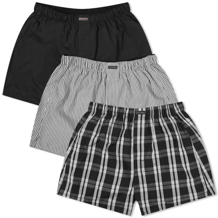 Photo: Calvin Klein Woven Boxer - 3 Pack