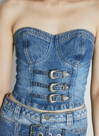 Guess USA Buckle Denim Bustier