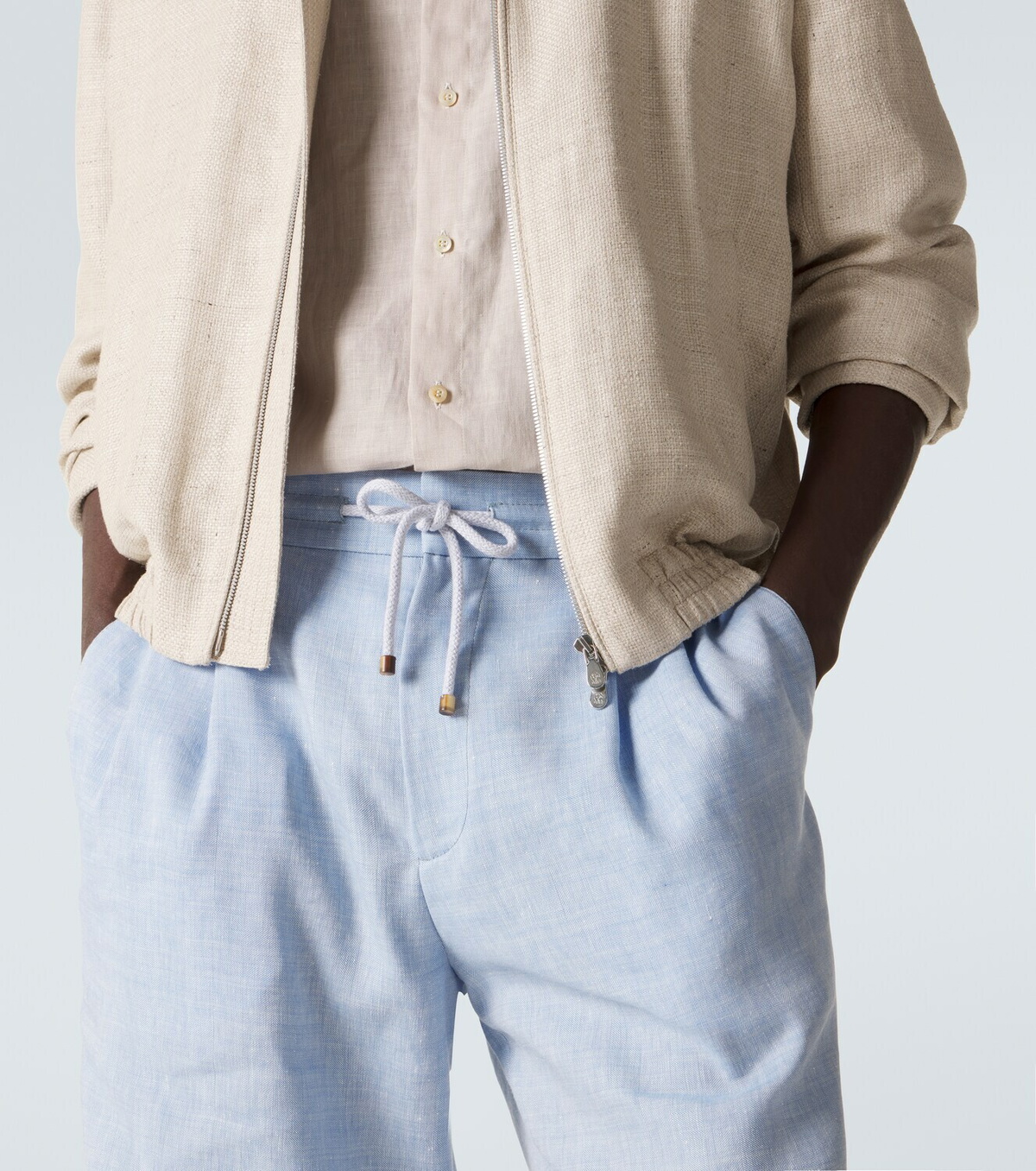 Brunello Cucinelli Linen and wool Bermuda shorts