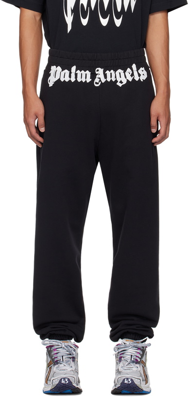 Photo: Palm Angels Black Classic Sweatpants