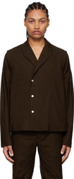 Kiko Kostadinov Brown Cotton Blazer