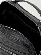 Dunhill - Logo-Print Cross-Grain Leather Messenger Bag - Black