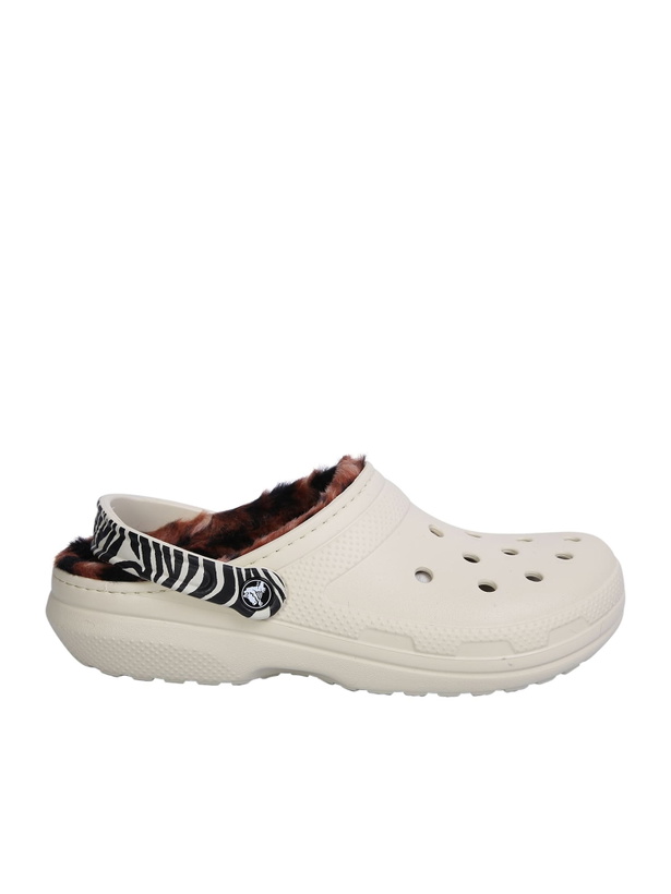 Photo: Crocs Lined Animal Clog Sandals In White