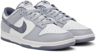 Nike White & Gray Dunk Low Retro SE Sneakers