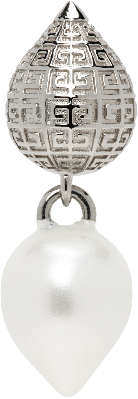 Givenchy Silver U Lock Earrings Givenchy