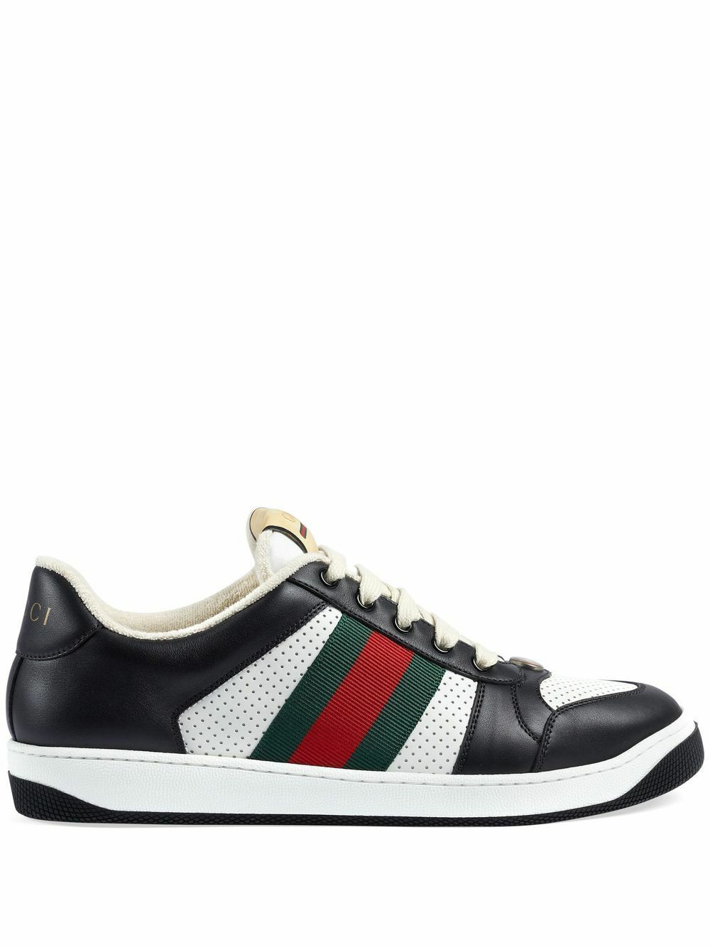 GUCCI Ace Webbing-Trimmed Monogrammed Coated-Canvas Sneakers for Men