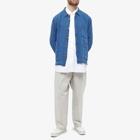 Corridor Men's Washed Denim Overshirt in Indigo