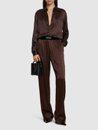 TOM FORD Logo Silk Satin Pajama Pants