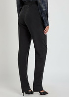 Saint Laurent Pleated Tapered-leg Brushed Silk Trousers Black
