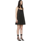 Prada Black Triangle Logo Dress