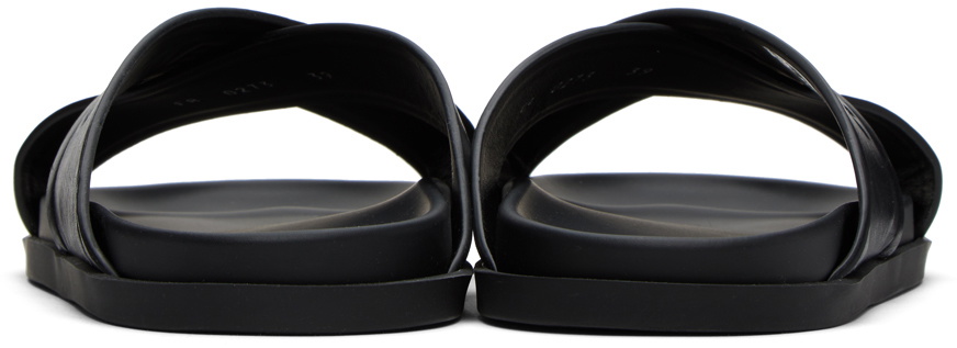 Givenchy Black G Plage Cross Slides Givenchy