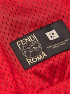 FENDI - K-Way Reversible Logo-Trimmed Mesh and Shell Hooded Windbreaker - Red - IT 50