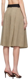 Miaou Beige Albra Midi Skirt