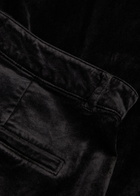Paige Anessa Wide-leg Velvet Trousers Black