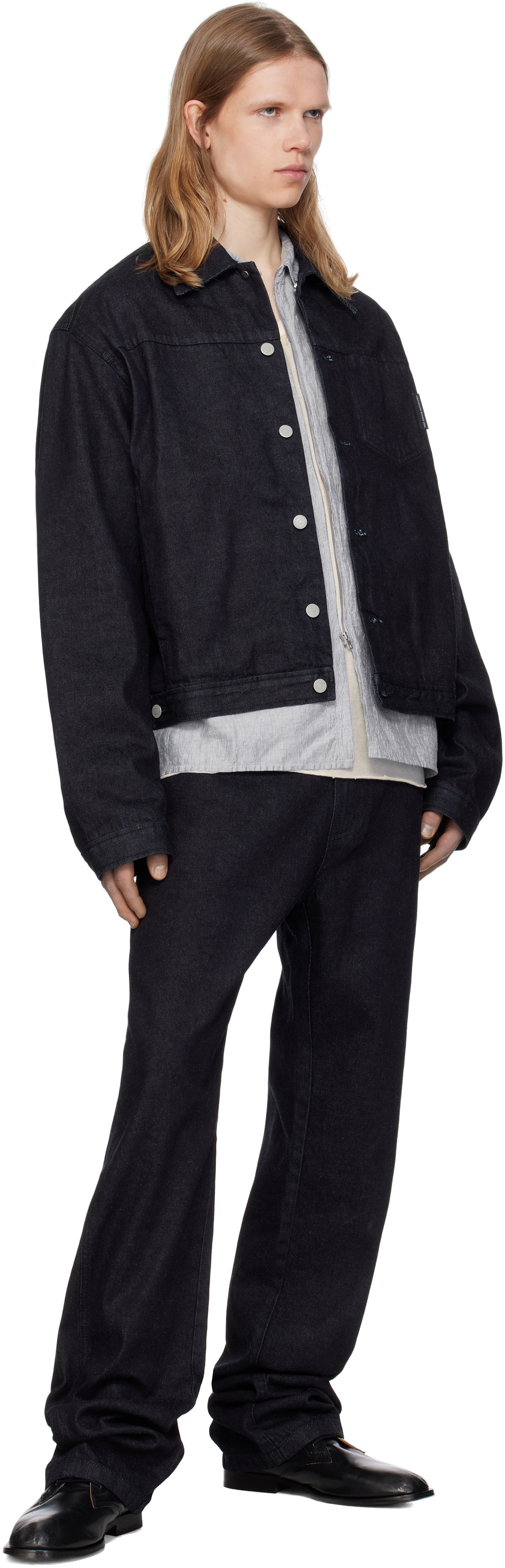 POST ARCHIVE FACTION (PAF) Navy 8.0 Right Jeans