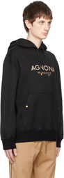 Agnona Black Printed Hoodie