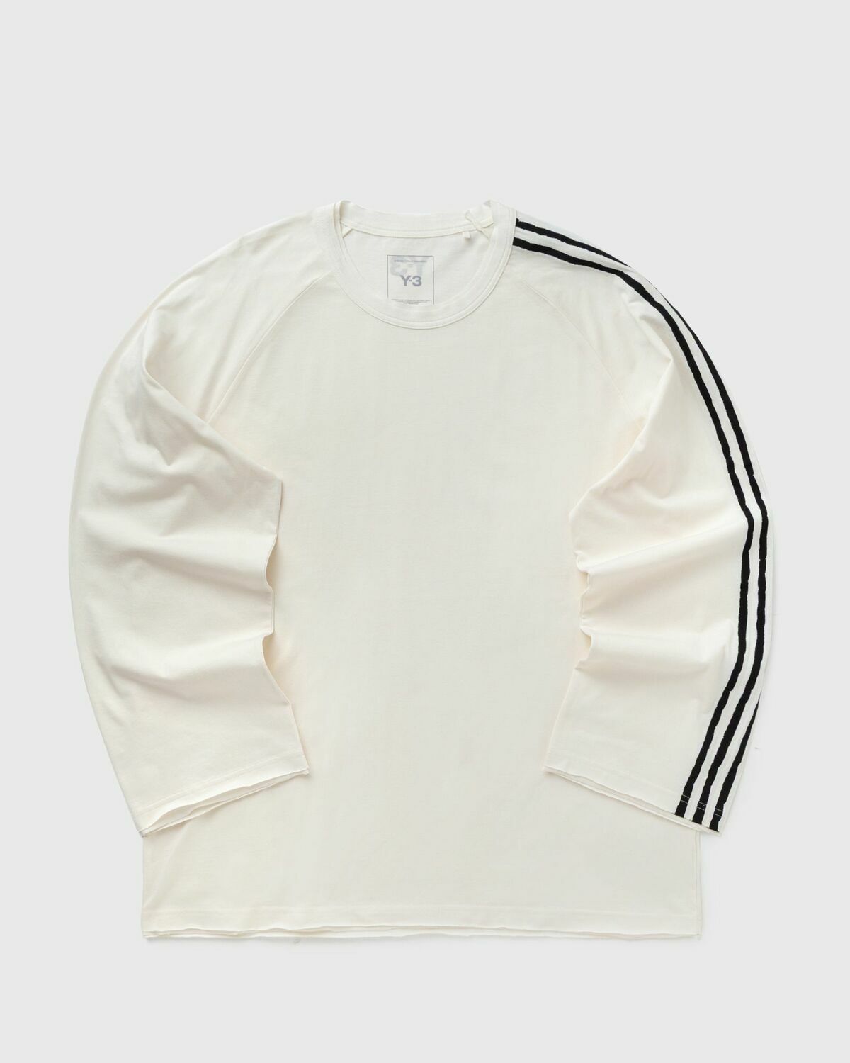 Y-3 RE 3S LONG SLEEVE TEE White Mens Longsleefe