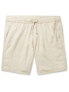 ONIA - Noah Slub Linen-Blend Drawstring Shorts - Neutrals