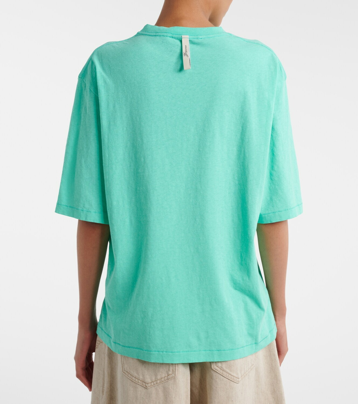 Jacquemus Logo cotton and hemp jersey T-shirt