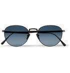 PERSOL - Round-Frame Black Titanium Sunglasses - Black