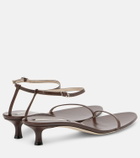 Christen Double Strap 35 leather sandals