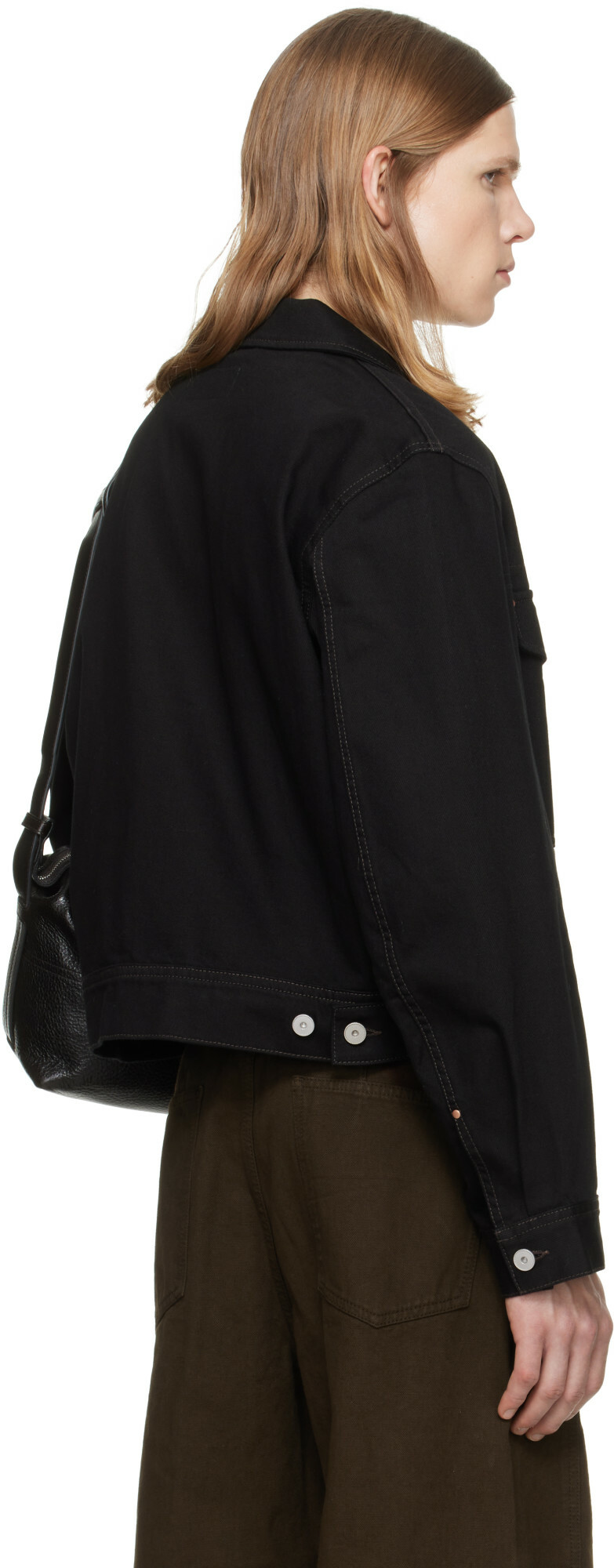 LEMAIRE Black Denim Trucker Jacket
