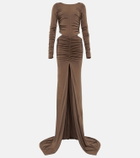 Giuseppe di Morabito Ruched cut out gown