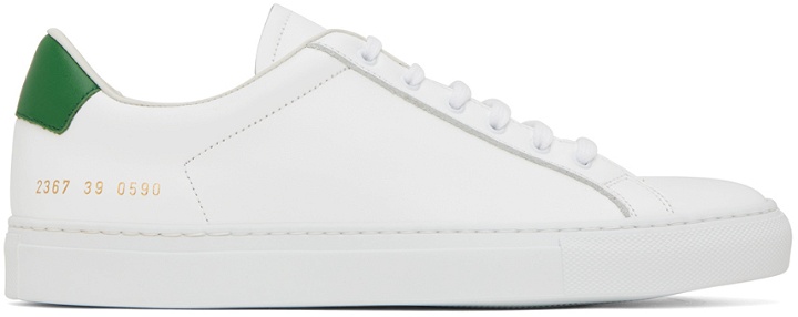 Photo: Common Projects White Retro Low Sneakers